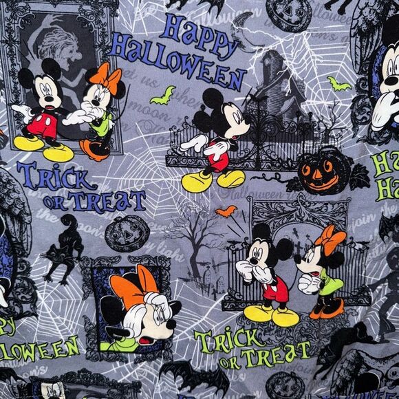 Disney Small Halloween Workwear Smock with Mickey and Minnie Mouse Pockets - Picture 3 of 4
